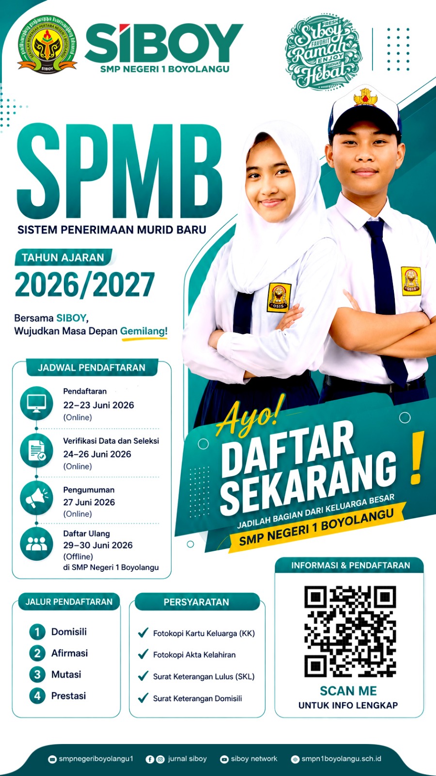 Poster PPDB SMPN 1 Boyolangu